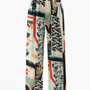 Multicolor Patterned Women's Pants